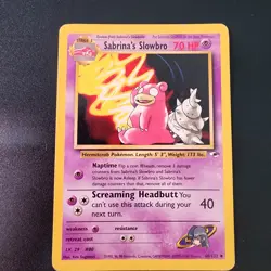 Sabrina's Slowbro - 060/132 Uncommon Gym Heroes - LP Pokemon TCG (015) - Image 1
