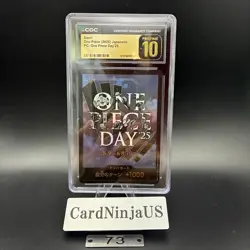 CGC PRISTINE 10 ONE PIECE DAY'25 10 DON !! Card Promo Premium Card Collection 73 - Image 1