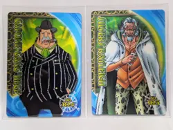 Capone & Silver One Piece 3D Collection Card Set of 2 Rare Cards Japanese 2009 - Image 1