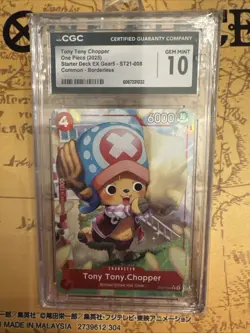 One Piece Starter Deck Gear 5 Chopper Alt Art St21-008 CGC 10 - Image 2