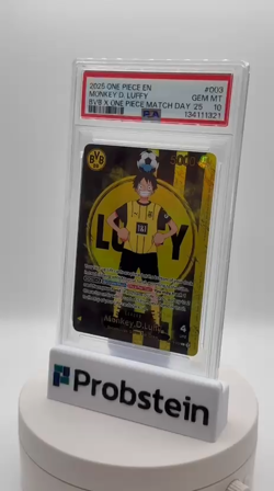 2025 ONE PIECE PROMOS BVB X ONE PIECE MATCH DAY 2025 #003 MONKEY D. LUFFY PSA 10 - Image 2