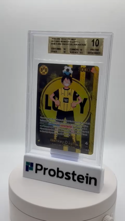 2025 ONE PIECE PROMOS BVB X ONE PIECE MATCH DAY 2025 #003 MONKEY D. LUFFY BGS 10 - Image 2
