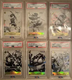 One Piece ST13 Black & White COMPLETE Sequential Set PSA 10 Luffy Sabo Ace ENG - Image 4