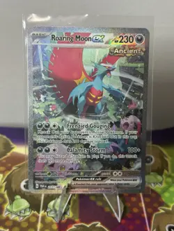 Pokemon TCG Roaring Moon ex, Garchomp V, Celebi V Holo Card Lot - Image 2
