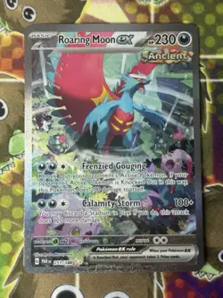 Pokemon TCG Roaring Moon ex, Garchomp V, Celebi V Holo Card Lot - Image 3