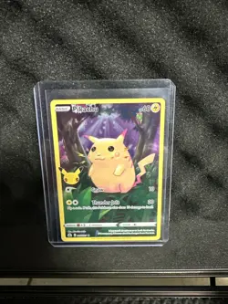 Pokemon TCG 2021 Celebrations Pikachu Holo Rare Card 5/25 NM Condition - Image 1