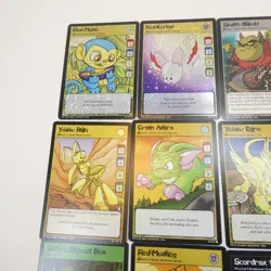 Lot of 21 Neopets TCG Cards w/ Holo Foil Rares - Lost Desert - Haunted Woods - Image 2