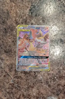 Charizard & Braixen GX SM230 Pokemon TCG Cosmic Eclipse Team Up Pokemon Card - Image 1