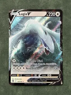 Lugia V 138/195 - Sword & Shield: Silver Tempest - NM Pokemon Card - Image 1