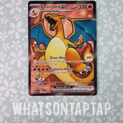 Pokemon Card Charizard Ex 183/165 Secret Rare Scarlet Violet Pokemon 151 Singles - Image 1