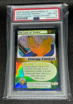 2000 The Luck Of Trunks - Pop 1 - PSA 8 - #5 Limited Preview Card Dragon Ball Z - Image 1