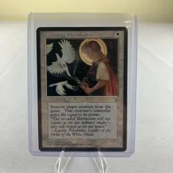 Vintage MTG Magic the Gathering Swords to Plowshares Ice Age LP - Image 1