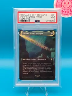 PSA 9 - 2023 MAGIC THE GATHERING LTC, 491 ANDURIL, NARSIL REFORGED SCENE-FOIL - Image 1