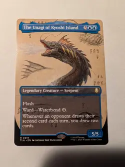 The Unagi of Kyoshi Island (Non-foil) [Borderless] TLA 0319 Rare MTG - Image 1