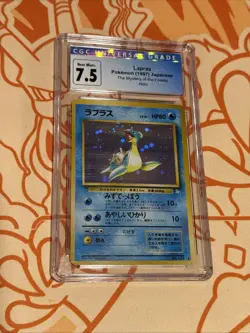 Pokemon TCG Lapras Holo Card No.131 Fossil Japanese Edition CGC 7.5 Near Mint - Image 2