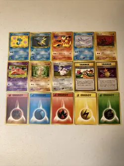 Japanese Pokemon TCG Lot 15 Neo Genesis Old Back Sudowoodo Miltank Seadra Magmar - Image 1
