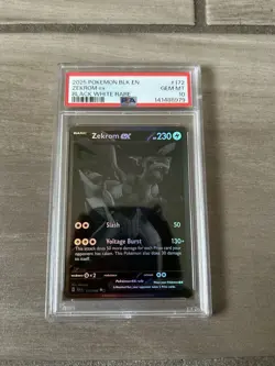 Pokemon TCG Zekrom EX BWR 172/086 English SV Black Bolt PSA 10 - Image 1