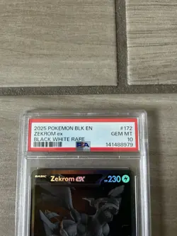 Pokemon TCG Zekrom EX BWR 172/086 English SV Black Bolt PSA 10 - Image 5