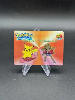 Surfing Pikachu Holo Pokemon Vintage Pocket Monsters Vending Prism Sticker 1246 - Image 1
