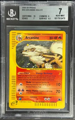 Pokemon 2003 Arcanine Skyridge H2/H32 BGS 7 - Image 1