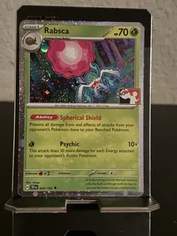 Pokemon TCG Rabsca 24/162 Cosmo Holo Prize Pack Series Stamped NM - Image 1