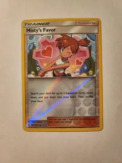 POKEMON MISTY'S FAVOR 202/236 REVERSE HOLO TRAINER UNIFIED MINDS LP - Image 1