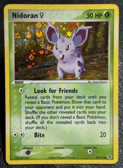 Nidoran 70/112 - Reverse Holo - Vintage Pokemon TCG: EX FireRed & LeafGreen - LP - Image 1