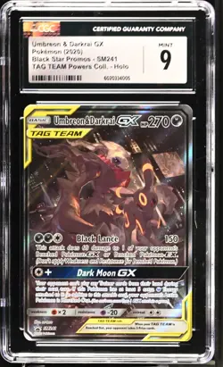 Pokemon 2020 Umbreon & Darkrai GX Black Star Promos SM241 CGC 9 - Image 1