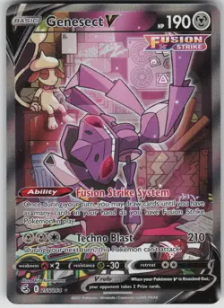 Pokemon TCG Genesect V (Alternate Full Art) SWSH08: Fusion Strike 255/264 - Image 1