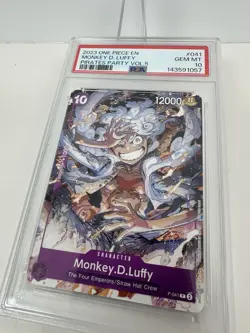 2023 ONE PIECE MONKEY D. LUFFY PIRATE PARTY VOL. 5 PSA 10 Promo P-041 English - Image 3