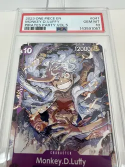 2023 ONE PIECE MONKEY D. LUFFY PIRATE PARTY VOL. 5 PSA 10 Promo P-041 English - Image 4