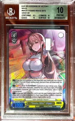 BGS 10 2024 WEISS SCHWARZ GODDESS OF VICTORY: NIKKE SR "SNAKE BITE" VIPER - Image 1