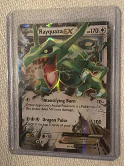 Pokemon Rayquaza EX Ultra Rare Holo Card 75/108 Roaring Skies - Image 1