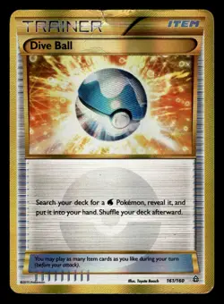 Dive Ball 161/160 Secret Rare Primal Clash Pokemon Card - Image 1