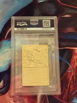 1999 Burger King Pokemon 23K Gold-Plated Cards CHARIZARD #06 PSA 6 EX-MT RARE - Image 2