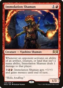 Immolation Shaman - Foil RNA LP MTG - Image 1