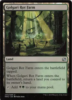 Golgari Rot Farm U Modern Masters 2015 243 LP-MP MTG - Image 1