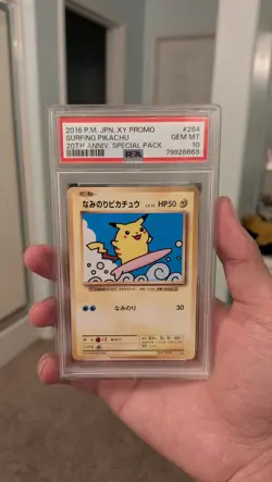 Pokemon Surfing Pikachu 264/XY-P XY-P Promo Japanese 2016 PSA 10 Regular - Image 1