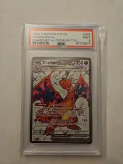 Charizard ex SVP 056 Pokemon PSA9 MINT Scarlet Violet Full Art Black Star Promo - Image 1