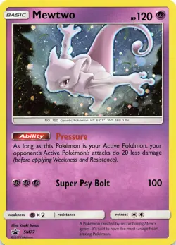POKEMON Mewtwo - #SM77 Holo SM Promos NM - Image 1