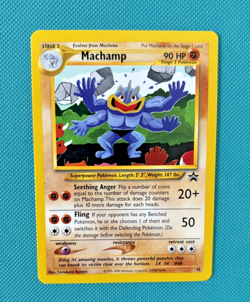 Machamp No.43 Black Star Komiya Promo Pokemon Card; lightly played condition - Image 1