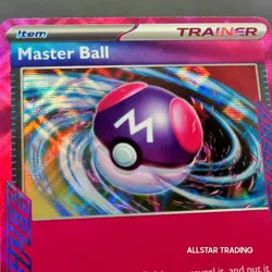 Prism Holo - Master Ball 153/162 Pokemon Temporal Forces Pokemon Scarlet Violet - Image 2