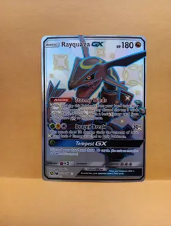 Rayquaza GX 177A/168 Alternate Art Holo NM Fast Shipping Rare 2019 Pokemon Card - Image 1