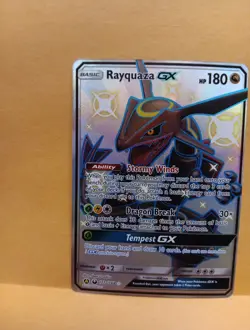 Rayquaza GX 177A/168 Alternate Art Holo NM Fast Shipping Rare 2019 Pokemon Card - Image 2