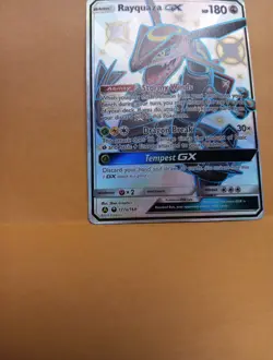 Rayquaza GX 177A/168 Alternate Art Holo NM Fast Shipping Rare 2019 Pokemon Card - Image 3