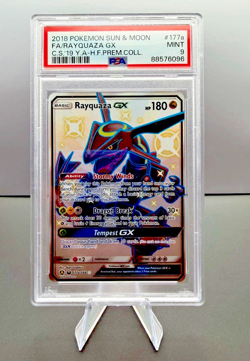 Rayquaza GX 177a/168 Secret Rare Alternate Art Holo PSA 9 - Pokemon - Image 1