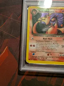 PSA 1 Dark Charizard 4/82 Holo Foil Rare Team Rocket 2000 Pokemon WoTC PR - Image 4