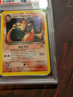PSA 1 Dark Charizard 4/82 Holo Foil Rare Team Rocket 2000 Pokemon WoTC PR - Image 5