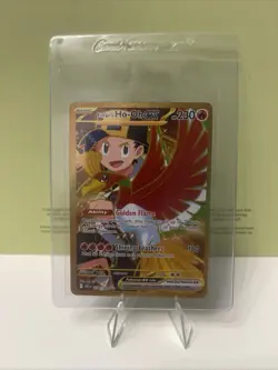 Pokemon TCG Destined Rivals Ethan's Ho-Oh EX Secret Rare - Image 1