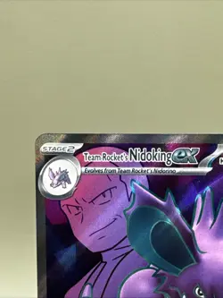 Team Rockets Nidoking ex 216/182 - Pokemon TCG - Destin Rivals - NM - Image 2